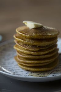 Close-up of dessert in plate