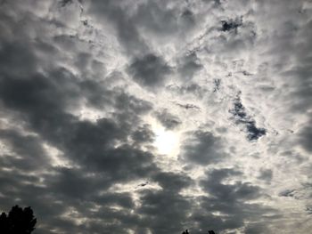 Low angle view of clouds in sky