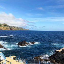 Scenic view of sea against sky