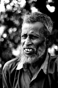 Portrait of man wearing mask outdoors