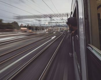 Railroad station platform