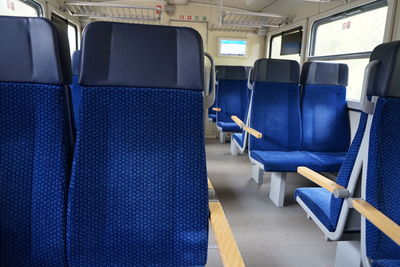 Interior of train