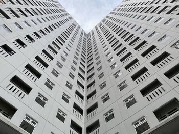 Low angle view of residential building against sky