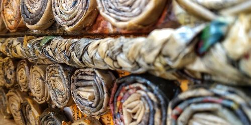 Full frame shot of spices for sale in market