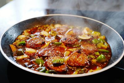 Close-up of food on plate