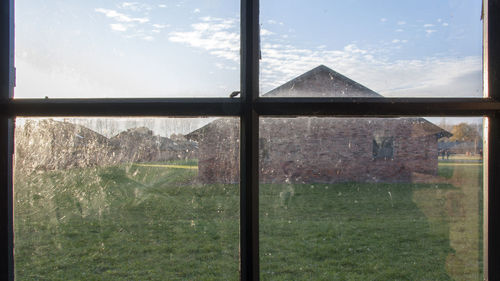 View of sky seen through window