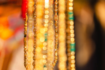 Close-up of christmas decorations