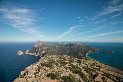 Panoramic view of sea against sky