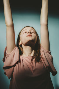 Close-up of a girl