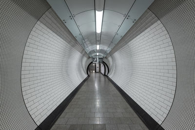 Illuminated underground walkway