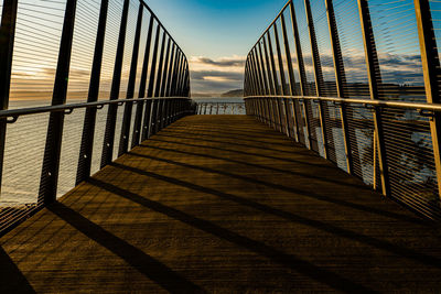 View of bridge over sea against sky