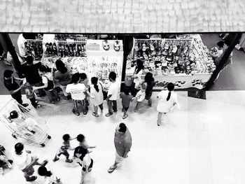 View of market stall