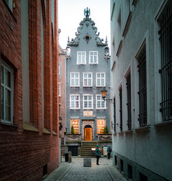 Street amidst buildings in city