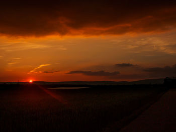 Scenic view of sunset sky