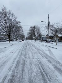 Scenic view of snow covered landscape