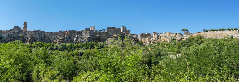 Landscape of pitigliano in tuscany