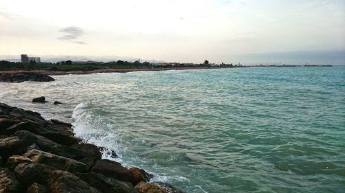 Scenic view of sea against sky