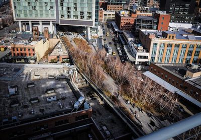 High angle view of cityscape