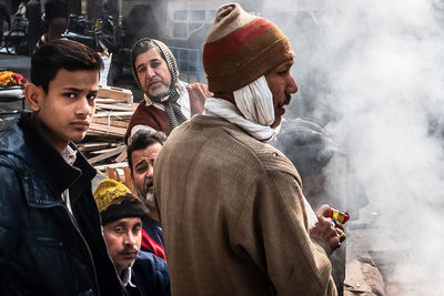 Group of people in temple