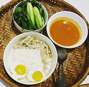 Close-up of soup in bowl