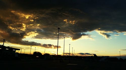 Dramatic sky at sunset