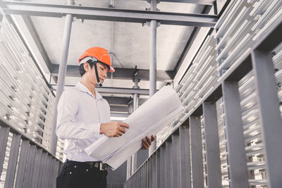 Man working at construction site