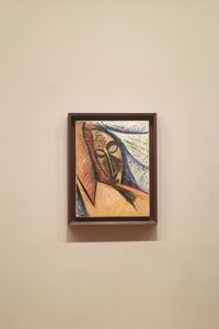 Close-up of painting on wall at home