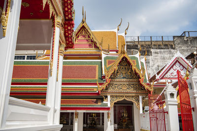 Low angle view of temple