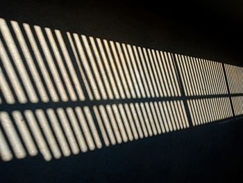 High angle view of shadow on wall