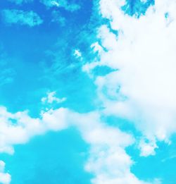 Low angle view of blue sky