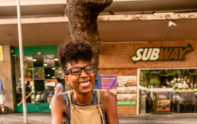 Portrait of smiling young man