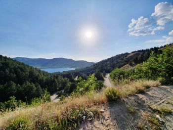 Lake and sun