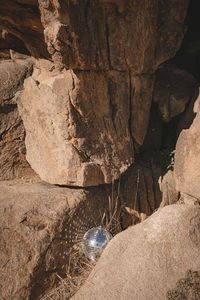 Rock formation in cave