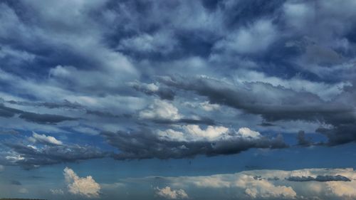 Low angle view of clouds in sky