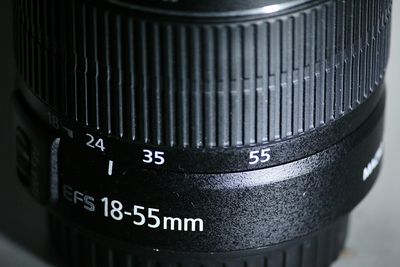 Close-up of camera