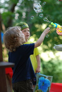 Girl with bubbles