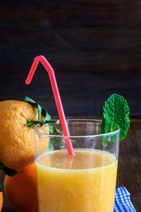 Close-up of drink on table