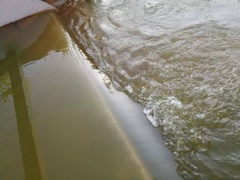 Close-up of sea waves at beach