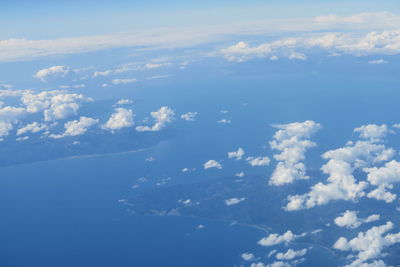 Low angle view of clouds in sky