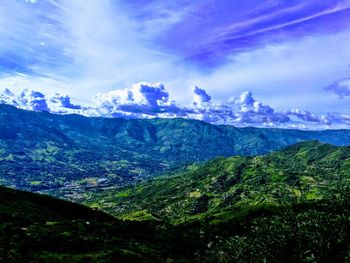 Scenic view of landscape against sky