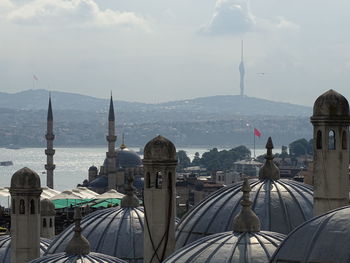 Low angle view of mosque against sky