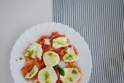 Close-up of served food