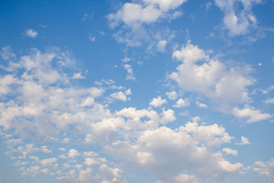 Low angle view of clouds in sky