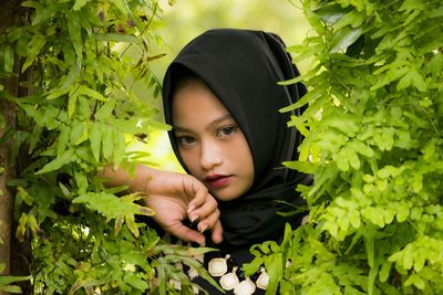 Portrait of a beautiful young woman