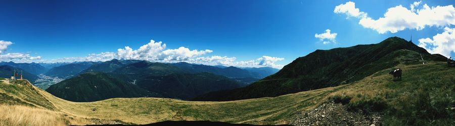 Panoramic view of landscape against sky