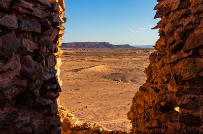 Rock formations in desert