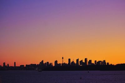 Cityscape at sunset