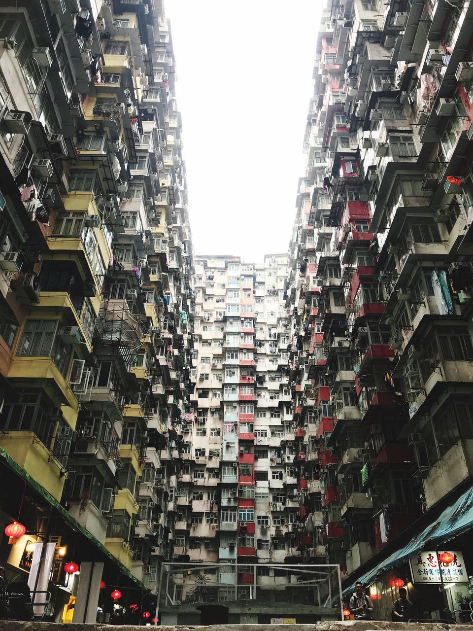 LOW ANGLE VIEW OF BUILDINGS