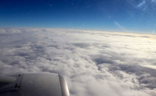 Aerial view of cloudscape