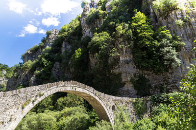 Low angle view of bridge against sky